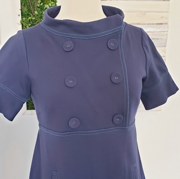 Laundry by Shelli Segal button detail mini dress 6 - Picture 4 of 12